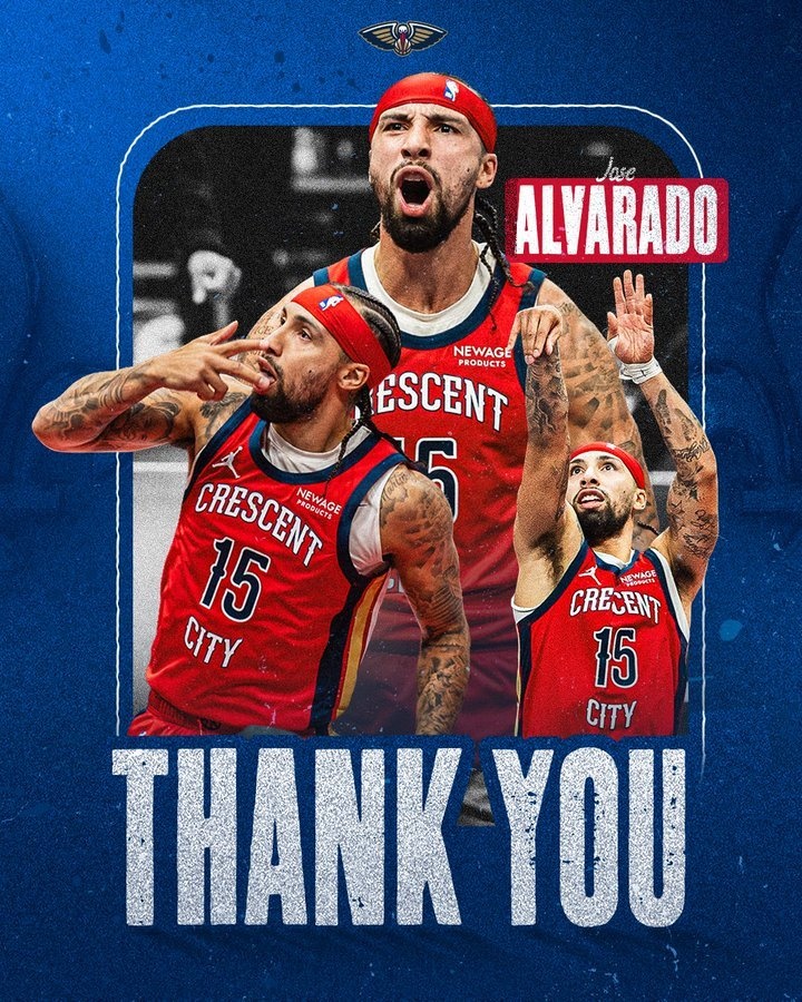 开云下载-鹈鹕发文告别阿尔瓦拉多：你永远是新奥尔良传奇 感谢付出的一切